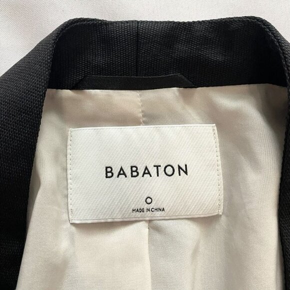 ARITZIA BABATON KEITH BLACK OPEN BLAZER - 0 - Picture 8 of 12